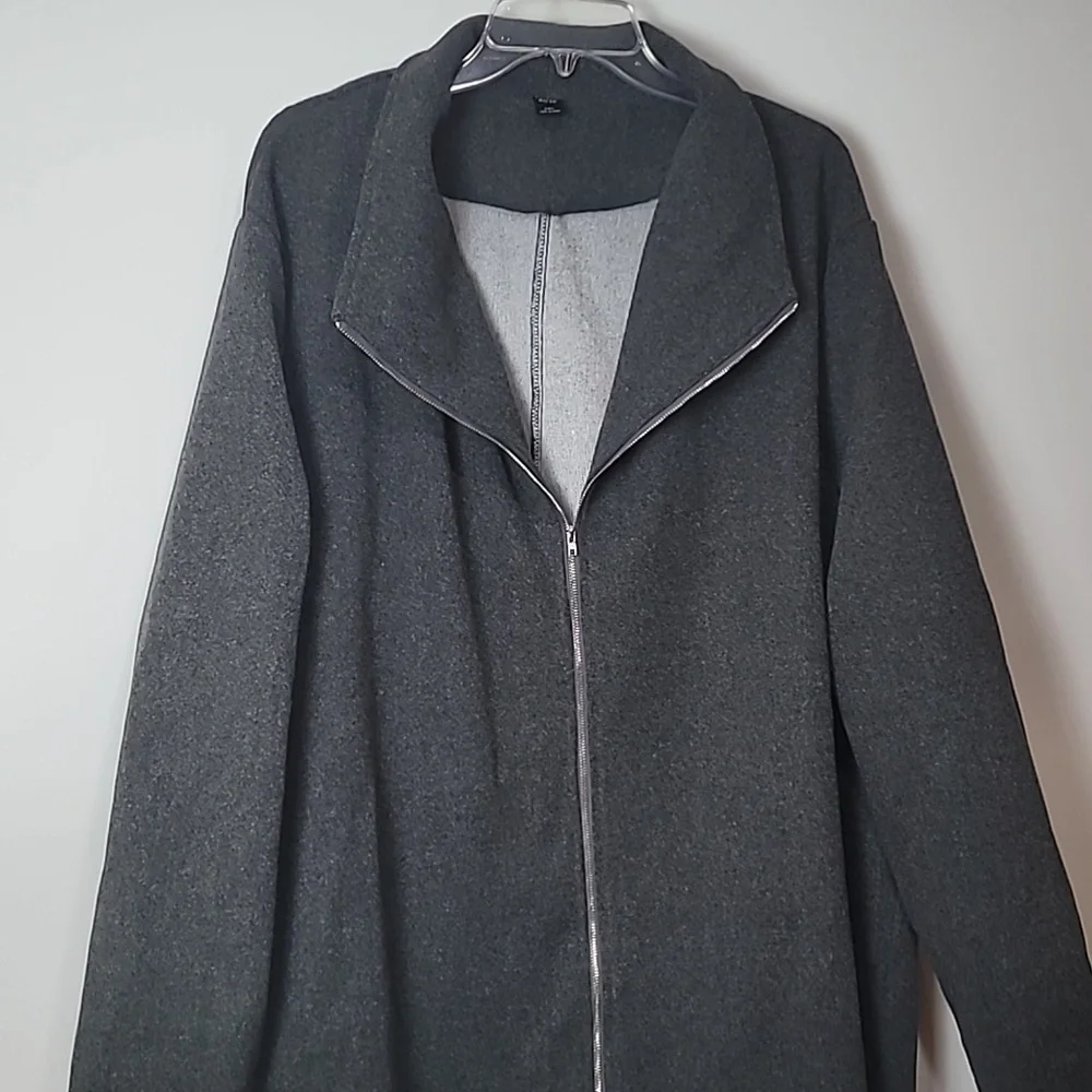 Emery🌹Rose Gray Full Zip-up Jacket 4XL - Picture 5 of 10